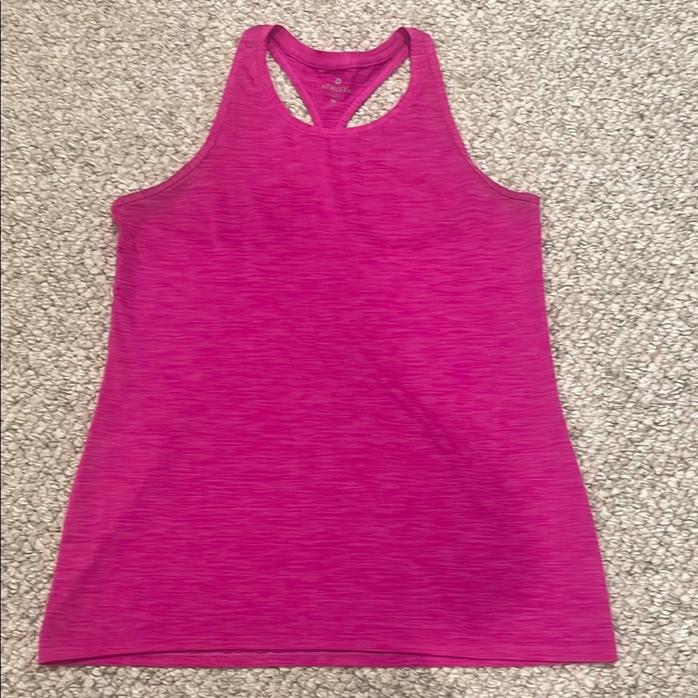 Athleta Pink Sleeveless Tank Top Racerback
